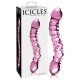 Icicles Nr. 55 - divpusējs G punkta stikla dildo (rozā) 