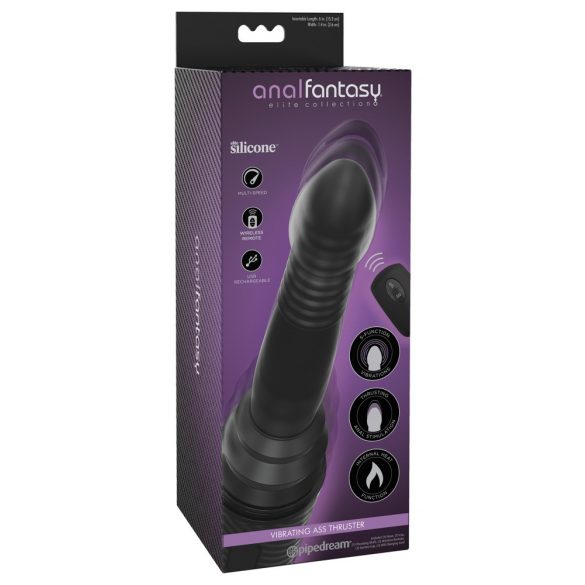 Analfantasy Ass Thruster - anālais vibrators (melns) 