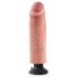 King Cock 10 - lokāmi, ar piesūcekni vibrators (25 cm) - dabīgs 