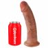 King Cock 9 - pie stiprināmā pamatnes realistisks dildo (23 cm) - tumšs dabīgs