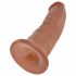 King Cock 9 - pie stiprināmā pamatnes realistisks dildo (23 cm) - tumšs dabīgs