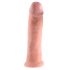 King Cock 10 - liels piesūcekņa dildo (25cm) - dabīgais 