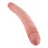 King Cock 12 Slim - reālistisks dubults dildo (31cm) - dabīgs 