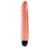 King Cock 10 Stiffy - ūdensizturīgs, dabīgas sajūtas vibrators (25 cm) - dabīgs 