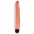 King Cock 10 Stiffy - ūdensizturīgs, dabīgas sajūtas vibrators (25 cm) - dabīgs 