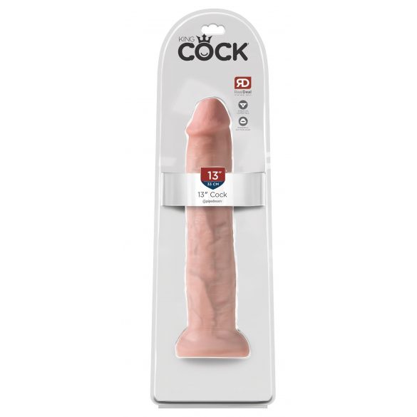 King Cock 13 - gigantisks dabīgs dildo (33 cm) - naturāls