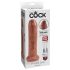 King Cock 7 Fitymanator - reālistisks dildo (18cm) - tumši dabīgs 