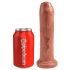 King Cock 7 Fitymanator - reālistisks dildo (18cm) - tumši dabīgs 