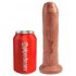 King Cock 7 - reālistisks dildo (18 cm) - tumšs dabīgs