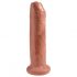 King Cock 7 - reālistisks dildo (18 cm) - tumšs dabīgs