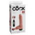 King Cock 8 - dzīves izmēra šļakstošais dildo (20cm) - dabīgs