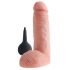 King Cock 8 - reālistiski šļācošs dildo (20 cm) - naturāls