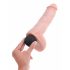 King Cock 8 - dzīves izmēra šļakstošais dildo (20cm) - dabīgs