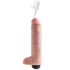 King Cock 10 - dzīves izmēra smidzināmais dildo (25 cm) - naturāls 