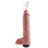 King Cock 11 - dabiskas izskata šļācoša dildo (28cm) - dabisks 