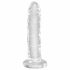 King Cock Clear 6 - piesūcekņa dildo (15cm) 