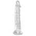 King Cock Clear 8 - piesūcekņu pamatne, liels dildo (20cm) 