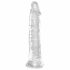 King Cock Clear 8 - piepiedu pamatne, liels dildo (20 cm)