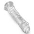 King Cock Clear 8 - piesūcekņu pamatne, liels dildo (20cm) 