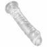 King Cock Clear 8 - piepiedu pamatne, liels dildo (20 cm)