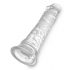 King Cock Clear 8 - piesūcekņu pamatne, liels dildo (20cm) 