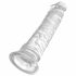 King Cock Clear 8 - piepiedu pamatne, liels dildo (20 cm)