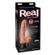 Real Feel Deluxe Nr.1 - reālistisks vibrators ar sēkliniekiem (dabiska krāsa) 