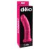 Dillio 8 - ar piesūcekni, dzīvībai līdzīgs dildo (20cm) - rozā