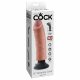 King Cock 8 - līkams elastīgais vibrators (25cm) 