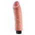 King Cock 8 - līkams elastīgais vibrators (25cm) 