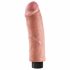 King Cock 8 - līkams elastīgais vibrators (25cm) 