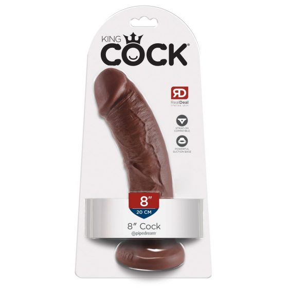 King Cock 8 dildo (20cm) - brūna