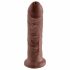 King Cock 8 dildo (20 cm) - brūns.