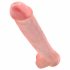 King Cock 15 - piesūcekņa, ar sēkliniekiem dildo (38cm) - dabīga krāsa