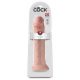 King Cock 14 - piesūcekņa bāze, liels dildo (36 cm) - dabīgs 