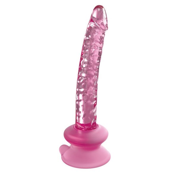 Icicles No. 86 - dzimumlocekļa stikla dildo (rozā) 