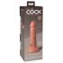 King Cock Elite 6 - ar piesūcekni, reālistisks dildo (15cm) - naturāls 