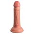 King Cock Elite 6 - ar piesūcekni, reālistisks dildo (15cm) - naturāls 