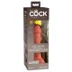 King Cock Elite 6 - piesūceknis, reālistisks dildo (15 cm) - tumšs 