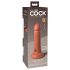 King Cock Elite 6 - piesūceknis, reālistisks dildo (15 cm) - tumšs 