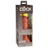 King Cock Elite 6 - piesūceknis, reālistisks dildo (15 cm) - tumšs 