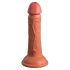 King Cock Elite 6 - piesūceknis, reālistisks dildo (15 cm) - tumšs 