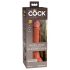 King Cock Elite 7- piesūcekņa pamatne, reālistiska dildo (18 cm) - tumši naturāls 