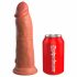 King Cock Elite 8 - piesūceknis dildo (20 cm) - tumši dabisks