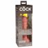 King Cock Elite 6 - piesūceknis, reālistisks vibrators (15 cm) - dabīgs 