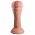 King Cock Elite 6 - piesūceknis, reālistisks vibrators (15 cm) - dabīgs 