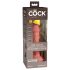 King Cock Elite 6 - ar piesūcekni, reālistisks vibrators 15 cm (tumši dabīgs) 