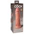 King Cock Elite 8 - piesūceknis, reālistisks vibrators (20cm) - dabīgs 