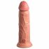 King Cock Elite 8 - piesūceknis, reālistisks vibrators (20cm) - dabīgs 