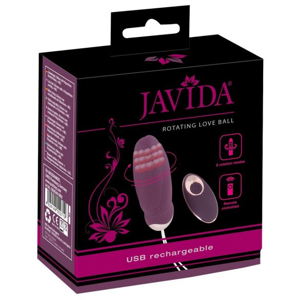 Javida - radiovadāms rotējošs pērlīšu vibrators (violets) 